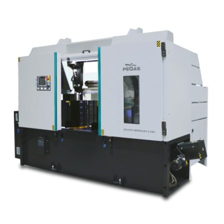 Двухстоечный автоматический ленточнопильный станок Pegas 510×510 HERKULES X-CNC