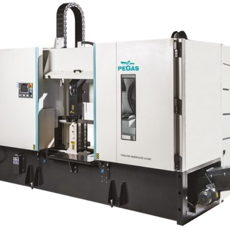 Двухстоечный автоматический ленточнопильный станок Pegas 700×750 HERKULES X-CNC